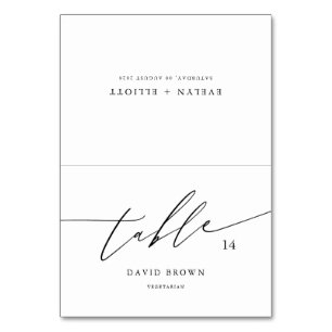 Elegante Hochzeitsfeiern mit kulinarischer Auswahl Tischnummer