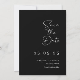 Elegante Hochzeitskarte Save the Date Einladung