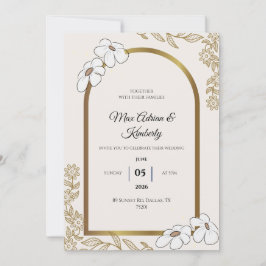 Elegante Hochzeitskarten | Minimalistische Designs Einladung