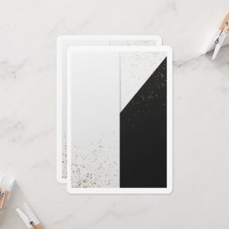 Elegante Hochzeitskonfetti-Einladung Minimal Luxus Einladung