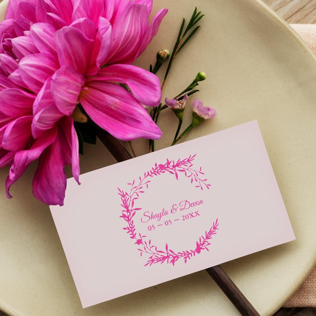 Elegante Hochzeitskranz-Wildblumen und Zweige Gummistempel (Von Creator hochgeladen)