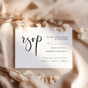 Elegante Hochzeitsreise mit UAWG RSVP Karte