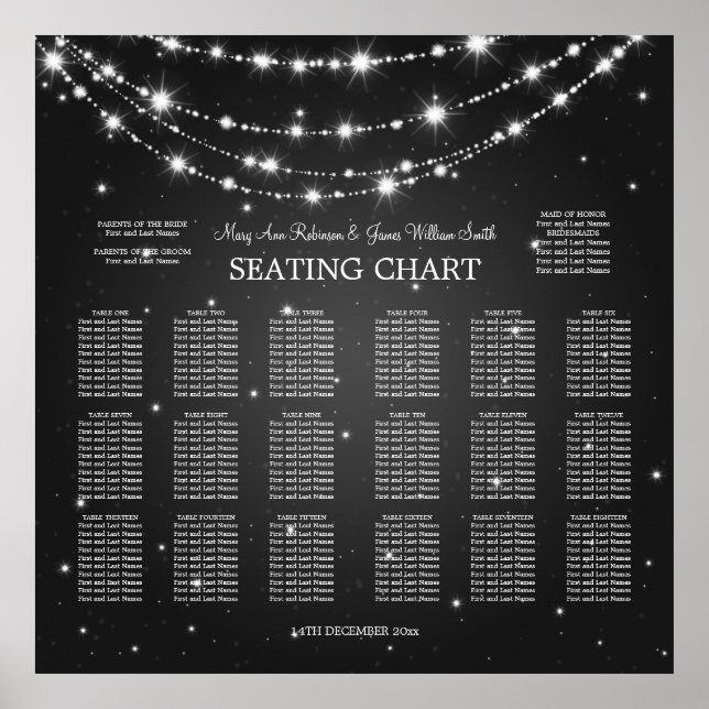 Elegante Hochzeitssattelkette Poster (Vorne)