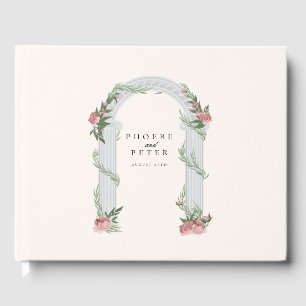 Elegante Hochzeitssäule im Garten Gästebuch