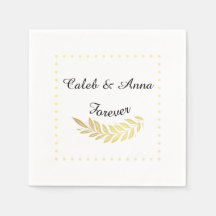 Elegante Hochzeitsserviette