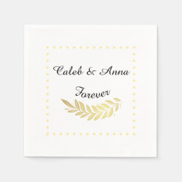 Elegante Hochzeitsserviette Serviette
