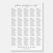 Elegante Hochzeitsstichtabelle 20