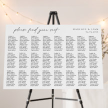 Elegante Hochzeitsstichtabelle 24. Tabelle