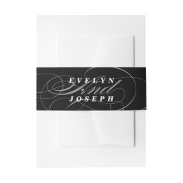 Elegante Hochzeitssuite Bauchtuch Einladungsbanderole