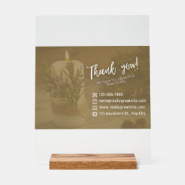 Elegante Hochzeitstisch-Schildchen TrendUp Acrylschild