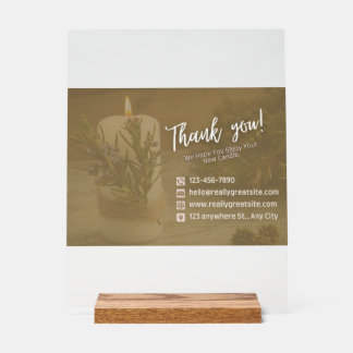 Elegante Hochzeitstisch-Schildchen TrendUp Acrylschild