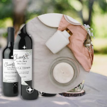 Elegante Hochzeitweilige Weinflaschen - Set von 6