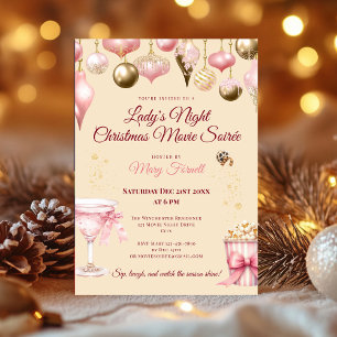 Elegante Holiday Ladys’ Night Party Einladung