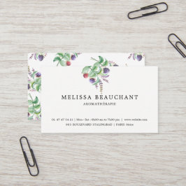 Elegante holistische Aromatherapist Visitenkarte