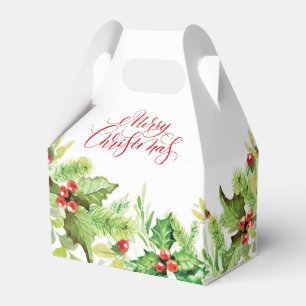 Elegante Holly Berry Frohe Weihnachten Geschenkver Geschenkschachtel