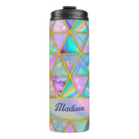 Elegante holografische trendy Imitate goldene geom