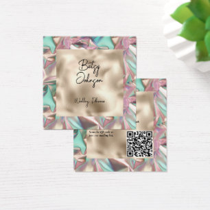 Elegante Holographic and Pearl Foil Business Card
