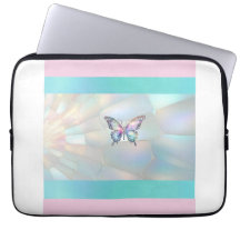 Elegante Holographic Butterfly Electronics Bag