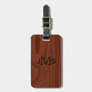 Elegante hölzerne kundenspezifische mit Monogramm Gepäckanhänger