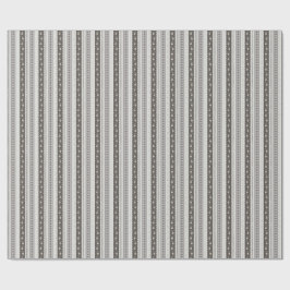 Elegante Holzkohle- und Creme-Schellak-Blumenstrei Geschenkpapier