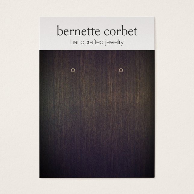 Elegante Holzweich-Silbererring-Anzeigetafel (Vorderseite)