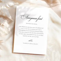 Elegante Honeymoon Fund Enclosure Cards