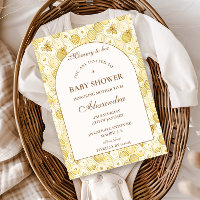 Elegante Honigwaben-Biene-Baby-Party