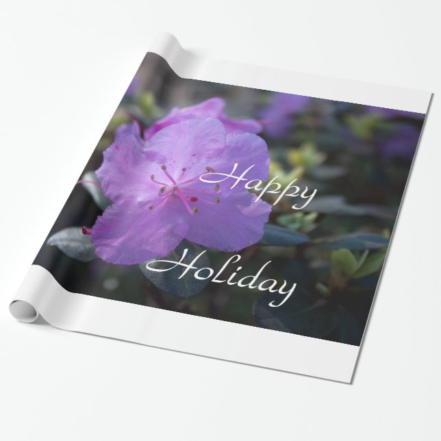 elegante, hübsche Frühling lila azalea Blume. Geschenkpapier (Ungerollt)