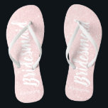Elegante hübsche Rose Gold Glitzer Bridesmaid Flip Flops<br><div class="desc">Imitate Rose Gold Glitzer Bräunungsdesign.</div>