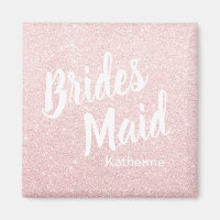 Elegante hübsche Rose Gold Glitzer Bridesmaid