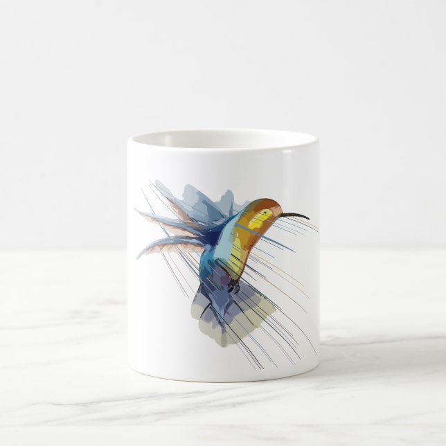 Elegante Hummingbird Keramik Tasse (Mittel)