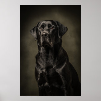 Elegante Hund-Silhouette Poster