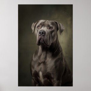 Elegante Hund-Silhouette Poster