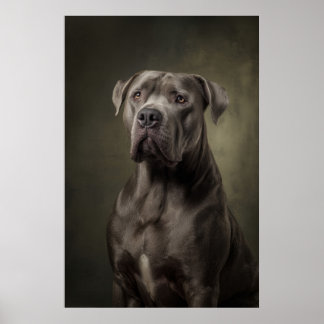 Elegante Hund-Silhouette Poster