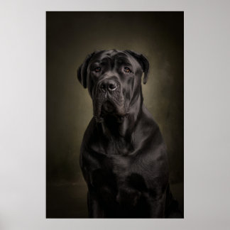 Elegante Hund-Silhouette Poster