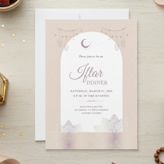 Elegante Iftar-Abendessen-Einladungskarte Einladung (Von Creator hochgeladen)