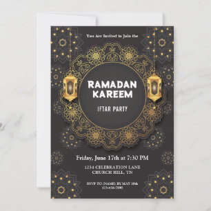 Elegante Iftar-Einladung Einladung