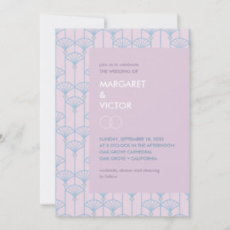 Elegante Ikat-Muster-Hochzeitseinladung Einladung