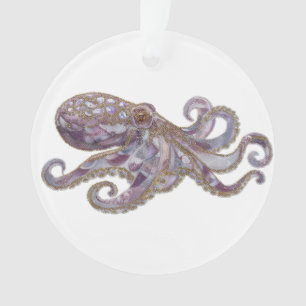 Elegante Illustration einer Perlen-Oktopus-Kunst Ornament