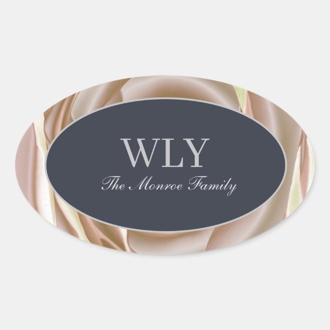 Elegante ILY Sticker Creme Rose (Vorderseite)