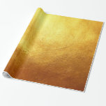 Elegante Imitat Gold Foil Bedruckte Textur Geschenkpapier<br><div class="desc">Imitate Gold Foil Wrapping Paper</div>