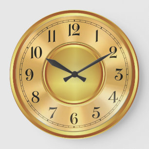 Elegante Imitat mit goldener Armbanduhr Große Wanduhr