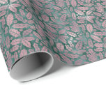 Elegante Imitate Foil Christmas Kariert Botanicals Geschenkpapier<br><div class="desc">Elegante Imitate Foil Christmas Kariert Botanicals Wrapping Paper *NICHT REAL FOIL</div>