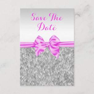 Elegante Imitate Geburtstag Save the Date Fur & Pi