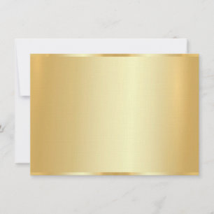 Elegante Imitate Gold Blank Template Luxuriöse Lin Mitteilungskarte