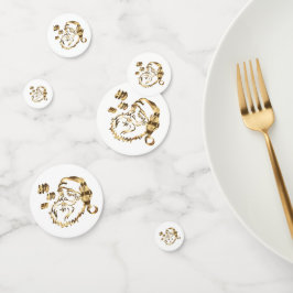 Elegante Imitate Gold Der Weihnachtsmann Weihnacht Konfetti