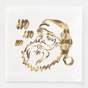 Elegante Imitate Gold Der Weihnachtsmann Weihnacht Serviette