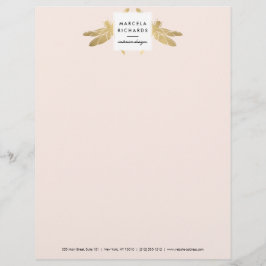 Elegante Imitate Gold Dragonfly Duo auf Rosa Briefkopf