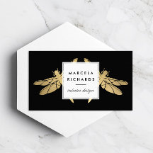 Elegante Imitate Gold Dragonfly Duo auf Schwarz