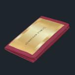 Elegante Imitate Gold Glamour Trendy Moderne Vorla Tri-fold Geldbeutel<br><div class="desc">Elegante Imitate Gold Glamour Trendy Modern Template Foto digitale Brieftasche.</div>